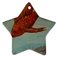 Gold Fish Star Ornament by rokinronda