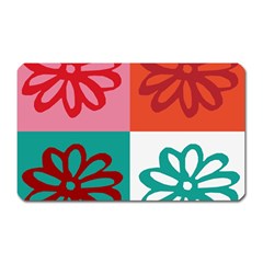 Flower Magnet (rectangular) by Siebenhuehner