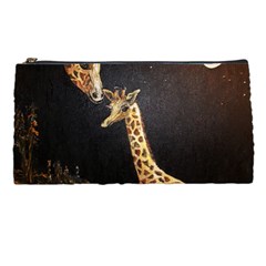 Baby Giraffe And Mom Under The Moon Pencil Case by rokinronda