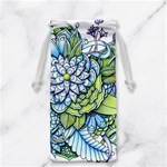 Peaceful Flower Garden Jewelry Bag Back