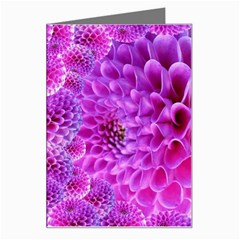 Purple Dahlias Greeting Card by FunWithFibro