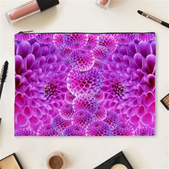 Purple Dahlias Cosmetic Bag (xl) by FunWithFibro