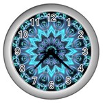 Star Connection, Abstract Cosmic Constellation Wall Clock (Silver) Front