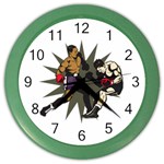 Knockout Boxing Color Wall Clock Front