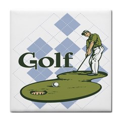 Classic Golf Tile Coaster by MegaSportsFan