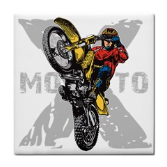 Moto X Wheelie Tile Coaster by MegaSportsFan