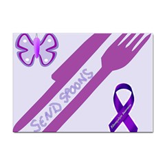 Send Spoons A4 Sticker 10 Pack by FunWithFibro