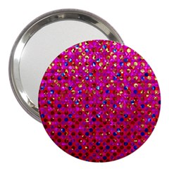 Polka Dot Sparkley Jewels 1 3  Handbag Mirror by MedusArt