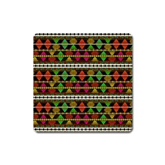 Aztec Style Pattern Magnet (square) by dflcprints