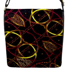 Luxury Futuristic Ornament Flap Closure Messenger Bag (small) by dflcprints