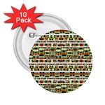 Aztec Grunge Pattern 2.25  Button (10 pack) Front