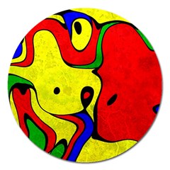 Abstract Magnet 5  (round) by Siebenhuehner