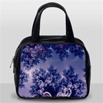 Pink and Blue Morning Frost Fractal Classic Handbag (One Side) Front