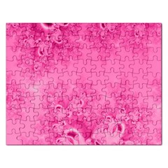 Soft Pink Frost Of Morning Fractal Jigsaw Puzzle (rectangle) by Artist4God