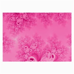 Soft Pink Frost Of Morning Fractal Glasses Cloth (large, Two Sided) by Artist4God