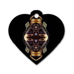 African Goddess Dog Tag Heart (one Sided)  by icarusismartdesigns