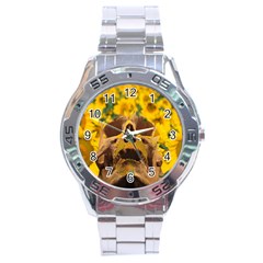 Sunflowers Stainless Steel Watch by icarusismartdesigns