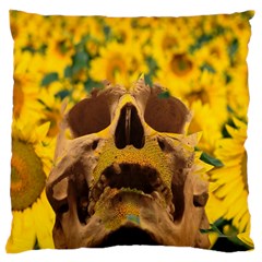 Sunflowers Large Cushion Case (single Sided)  by icarusismartdesigns