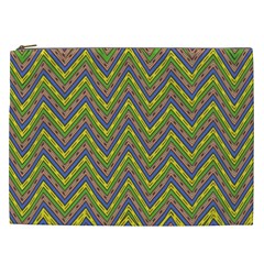 Zig Zag Pattern Cosmetic Bag (xxl) by LalyLauraFLM