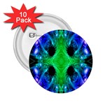 Alien Snowflake 2.25  Button (10 pack) Front