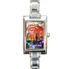 Ghost Dance Rectangular Italian Charm Watch by icarusismartdesigns