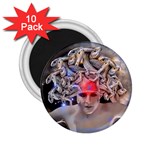 Medusa 2.25  Button Magnet (10 pack) Front