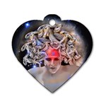 Medusa Dog Tag Heart (Two Sided) Back