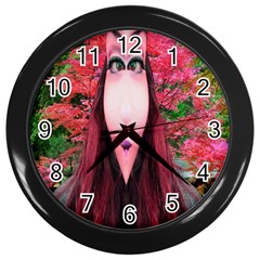 Tree Spirit Wall Clock (black) by icarusismartdesigns