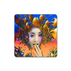 Organic Medusa Magnet (square) by icarusismartdesigns