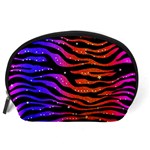 Rainbow Zebra  Accessory Pouch (Large) Back