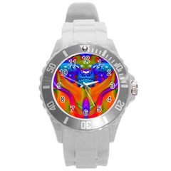 Lava Creature Plastic Sport Watch (large) by icarusismartdesigns