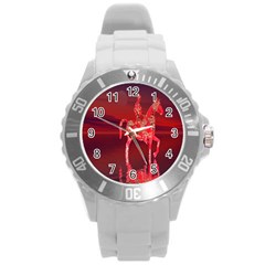 Riding At Dusk Plastic Sport Watch (large) by icarusismartdesigns