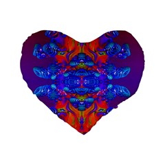 Abstract Reflections 16  Premium Heart Shape Cushion  by icarusismartdesigns