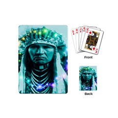 Magical Indian Chief Playing Cards (mini) by icarusismartdesigns