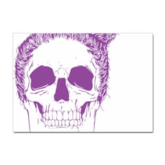 Purple Skull Bun Up A4 Sticker 10 Pack by vividaudacity