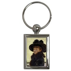 Kathleen Anonymous - James Tissot, 1877 Key Chain (rectangle) by AnonMart