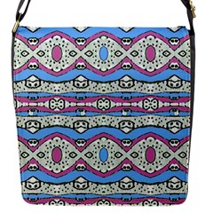 Aztec Style Pattern In Pastel Colors Flap Closure Messenger Bag (small) by dflcprints