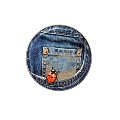 Blue Jean Lady Bug Golf Ball Marker (for Hat Clip) by TheWowFactor