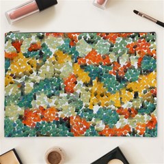 Paint Strokes In Retro Colors Cosmetic Bag (xxl) by LalyLauraFLM