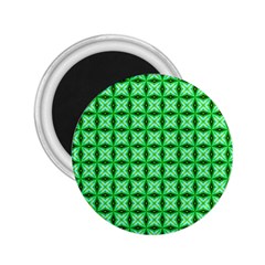 Green Abstract Tile Pattern 2 25  Button Magnet by GardenOfOphir