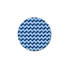 Tiffany Blue Modern Retro Chevron Patchwork Pattern Golf Ball Marker 10 Pack by GardenOfOphir