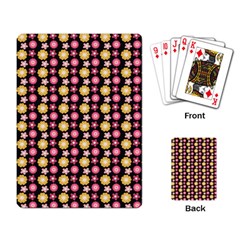 Cute Floral Pattern Playing Cards Single Design by GardenOfOphir