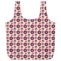 Cute Floral Pattern Reusable Bag (xl) by GardenOfOphir