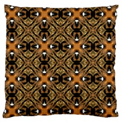 Faux Animal Print Pattern Large Flano Cushion Case (two Sides) by GardenOfOphir