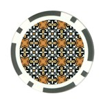 Faux Animal Print Pattern Poker Chip Front