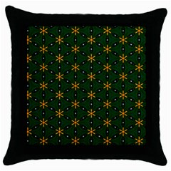 Cute Pretty Elegant Pattern Black Throw Pillow Case by GardenOfOphir