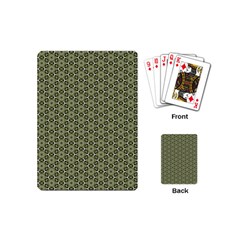 Cute Pretty Elegant Pattern Playing Cards (mini) by GardenOfOphir