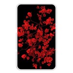 Dark Red Flower Memory Card Reader (Rectangular) Front