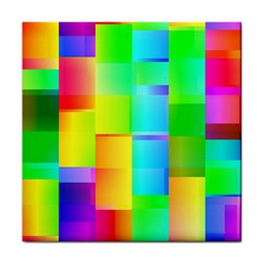 Colorful Gradient Shapes Face Towel by LalyLauraFLM