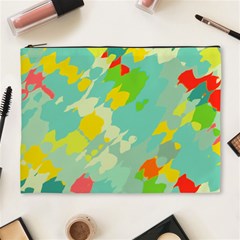 Smudged Shapes Cosmetic Bag (xl) by LalyLauraFLM